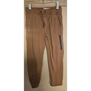 Old Navy Boys XS (5) Tech Taper Quick Dry Jogger Pants Brown Casual